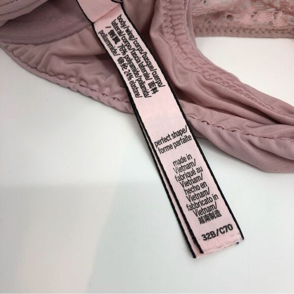 VICTORIA’S SECRET Perfect Shape Bra Size 32B Pale Purple - Picture 5 of 6